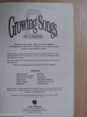 Growing Songs for Children 2.