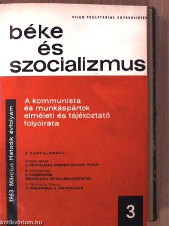 Béke és Szocializmus 1963. (nem teljes évfolyam)