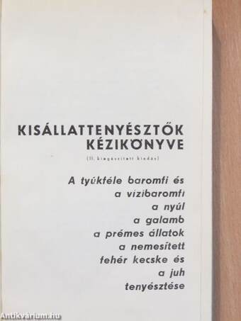 Kisállattenyésztők kézikönyve