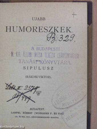 Ujabb humoreszkek