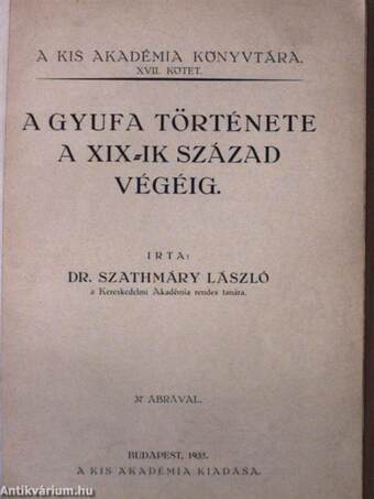 A gyufa története a XIX-ik század végéig