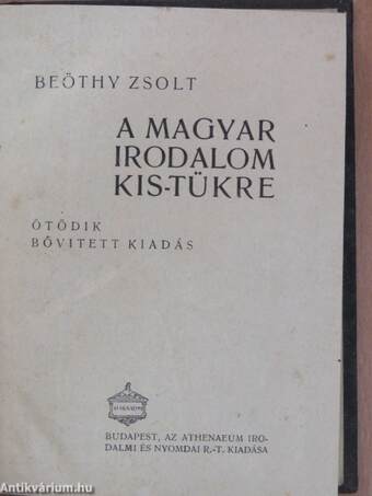 A magyar irodalom kis-tükre
