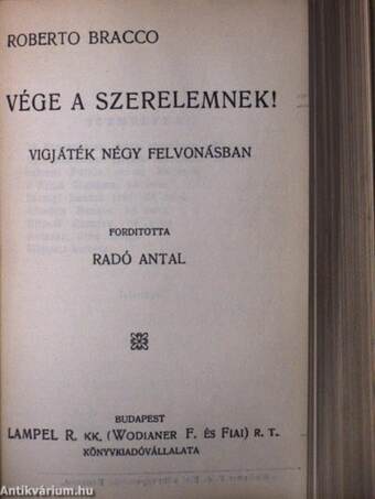 Gioconda/Az eszményi feleség/Vége a szerelemnek!/"Remény"/Lucifer