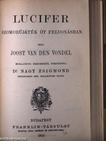 Gioconda/Az eszményi feleség/Vége a szerelemnek!/"Remény"/Lucifer