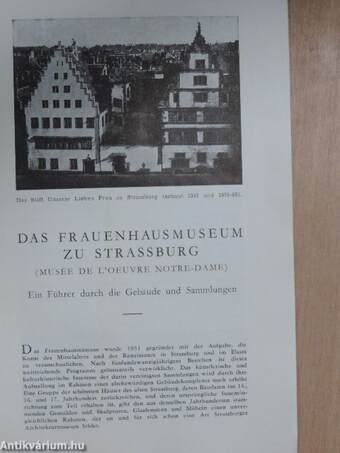 Das Frauenhausmuseum zu Strassburg