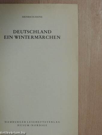 Deutschland/Ein Wintermärchen