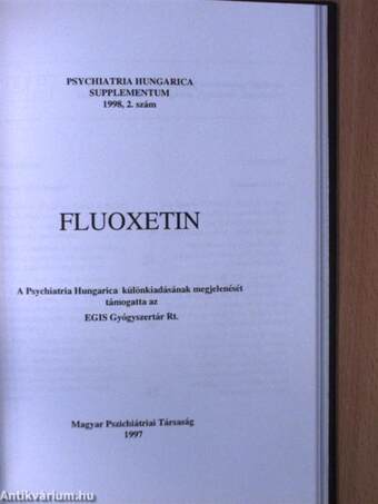 Psychiatria Hungarica 1998/1-6./A szkizofrénia kezelése/Fluoxetin