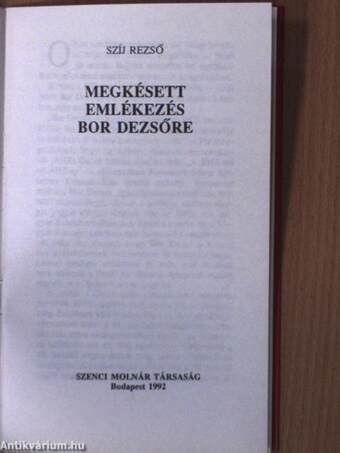 Megkésett emlékezés Bor Dezsőre