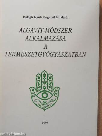 Algavit-módszer alkalmazása a természetgyógyászatban