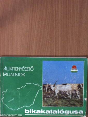 Állattenyésztő vállalatok bikakatalógusa 1987-88