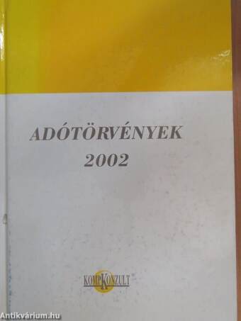 Adótörvények 2002