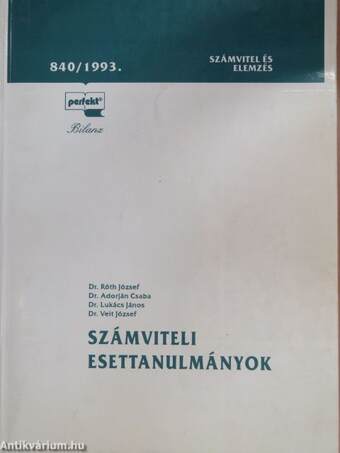 Számviteli esettanulmányok