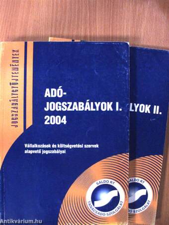 Adójogszabályok I-II. 2004