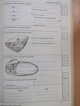 Biológiai feladatsorozatok középiskolásoknak III. osztály