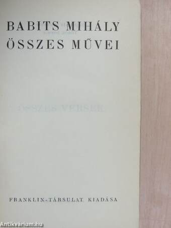 Babits Mihály összes művei