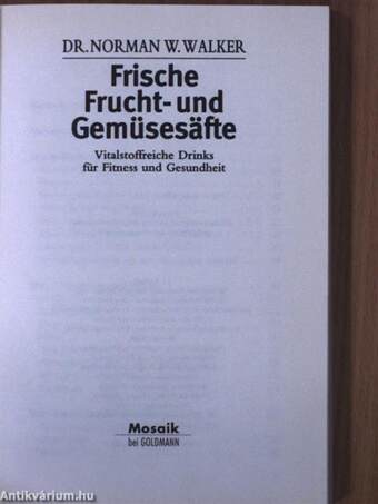 Frische Frucht- und Gemüsesäfte