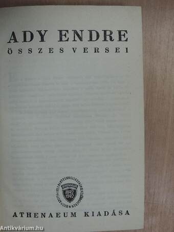 Ady Endre összes versei