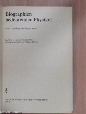 Biographien bedeutender Physiker