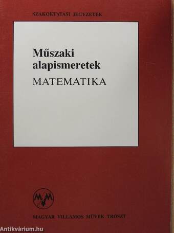 Műszaki alapismeretek - matematika