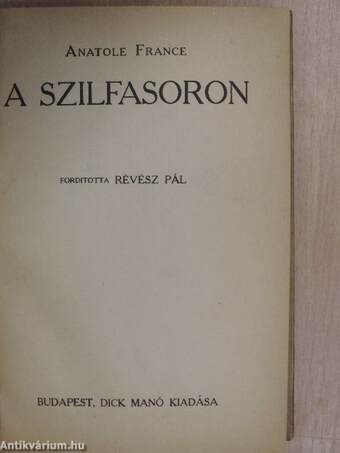 A szilfasoron