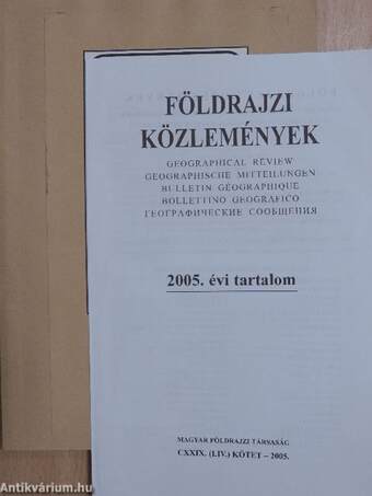 Földrajzi Közlemények 2005/3-4.