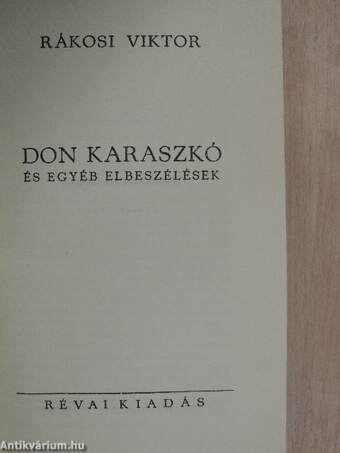 Don Karaszkó és egyéb elbeszélések