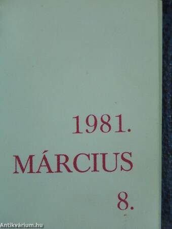 1981. március 8. (minikönyv)