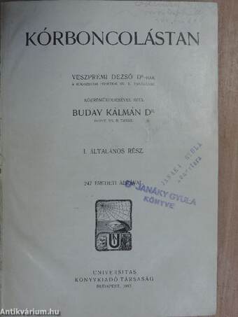 Kórboncolástan I.