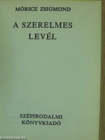 A szerelmes levél (minikönyv)