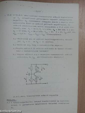 Tranzisztoros erősítők