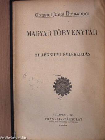 1926. évi törvénycikkek