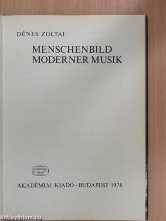 Menschenbild Moderner Musik