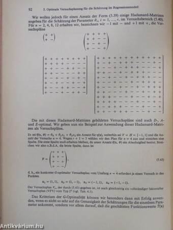 Statistische Versuchsplanung