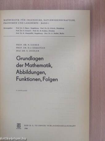 Grundlagen der Mathematik, Abbildungen, Funktionen, Folgen