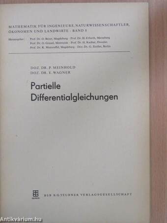 Partielle Differentialgleichungen