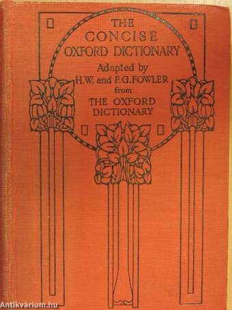 The Concise Oxford Dictionary of Current English