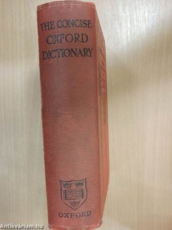 The Concise Oxford Dictionary of Current English