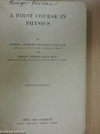 A first Course in Physics