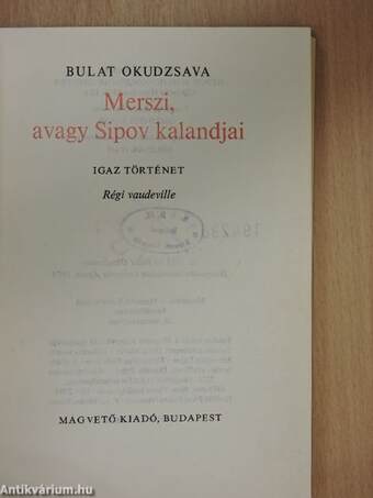 Merszi, avagy Sipov kalandjai