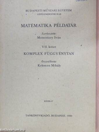 Matematika példatár VII.