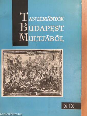 Tanulmányok Budapest múltjából XIX.