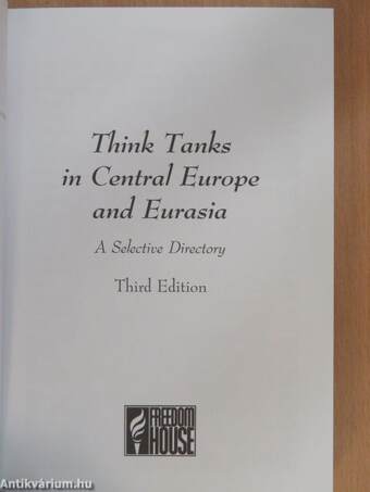 Think Tanks in Central Europe and Eurasia