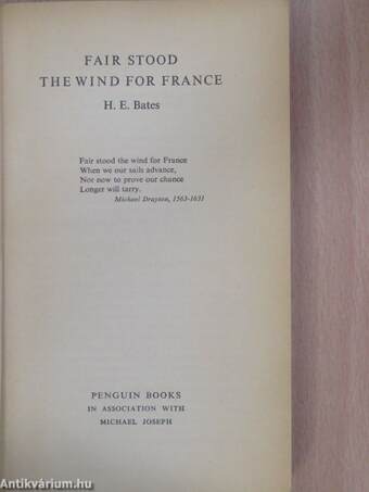 Fair Stood the Wind for France