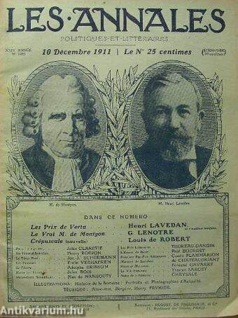 Les Annales 10. Décembre 1911.