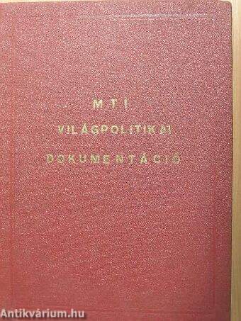 MTI világpolitikai dokumentáció 1975. (Nem teljes évfolyam)
