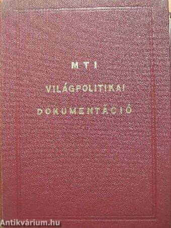 MTI világpolitikai dokumentáció 1970. január-december