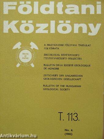 Földtani Közlöny 1983/4.