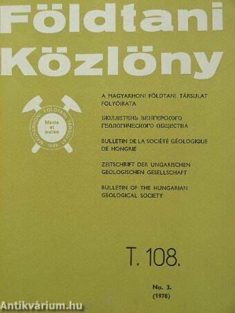 Földtani Közlöny 1978/3.