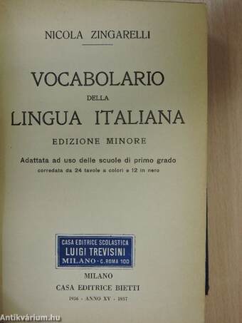 Vocabolario della lingua italiana