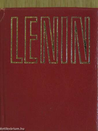 V. I. Lenin a sajtóról (minikönyv) (számozott)